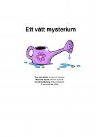 Forside til Ett vått mysterium