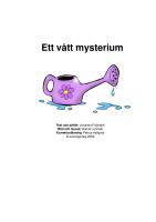 Omslag till Ett vått mysterium