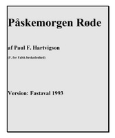 Front page for Påskemorgen Røde