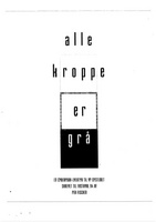 Front page for Alle kroppe er grå