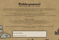 Forside til Ridderprøven!