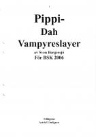 Forside til Pippi- Dah Vampyreslayer