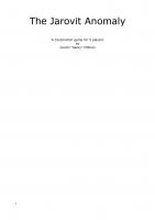 Forside til The Jarovit Anomaly