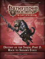 Forside til Destiny of the Sands--Part 2: Race to Seeker's Folly
