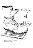 Forside til Sange til soldater