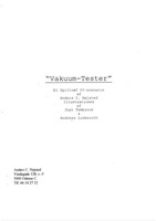 Forside til Vakuum-Tester