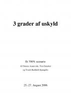 Forside til 3 grader af uskyld