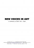 Forside til New Voices in Art