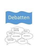 Vorderseite für Debatten