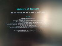 Forside til Ministry of Emotions