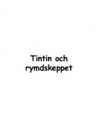 Omslag till Tintin och rymdskeppet