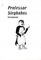 Forside til Professor Siegbahns testamente