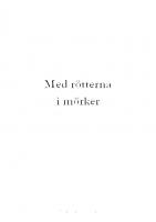 Front page for Med rötterna i mörker