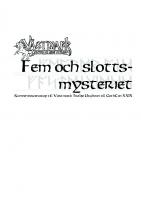 Forside til Fem och slottsmysteriet