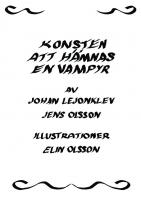 Forside til Konsten att hämnas en vampyr