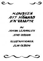 Front page for Konsten att hämnas en vampyr