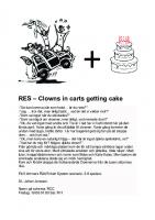 Forside til Clowns in carts getting cake