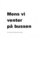 Forside til Mens vi venter på bussen