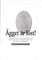 Front page for Ägget är löst!