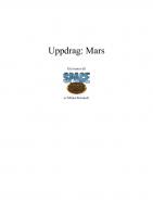 Forside til Uppdrag: Mars