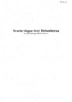 Front page for Svarta Vingar över Dolomiterna