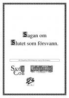 Forside til Sagan om Slutet som Försvann