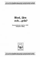 Forside til Blod, järn och ... gräs