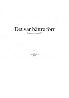 Forside til Det var bättre förr