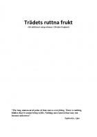 Forside til Trädets Ruttna Frukt