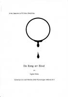 Forside til En ring av blod