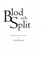 Forside til Blod och split