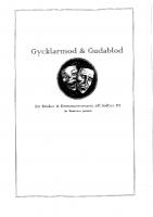 Forside til Gudablod och Gycklarmod