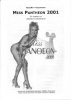 Forside til Miss Pantheon 2001