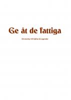 Front page for Ge åt de fattiga